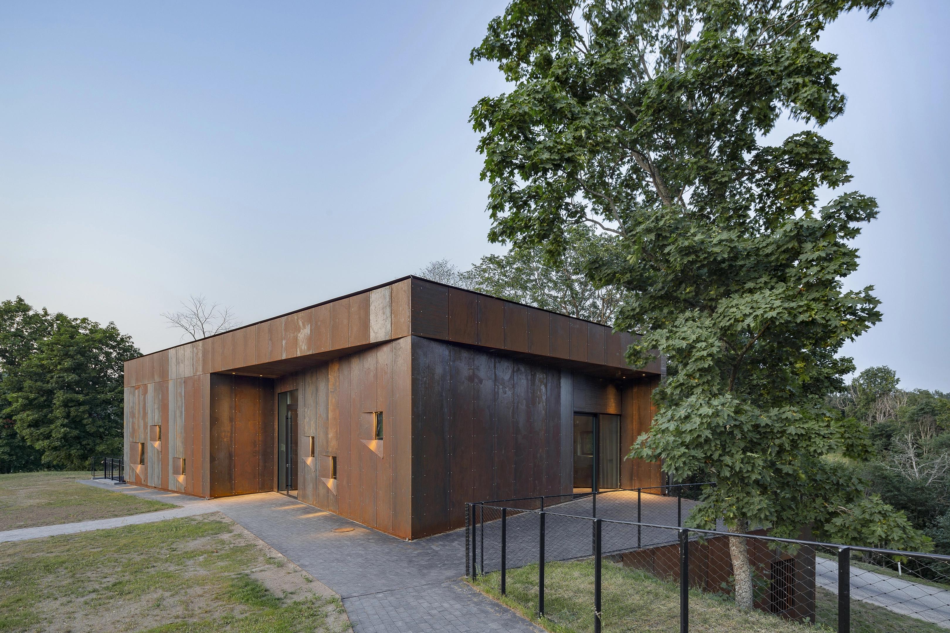 The new Pilgrim's House of the Episcopal Castle in Vastseliina, Estonia