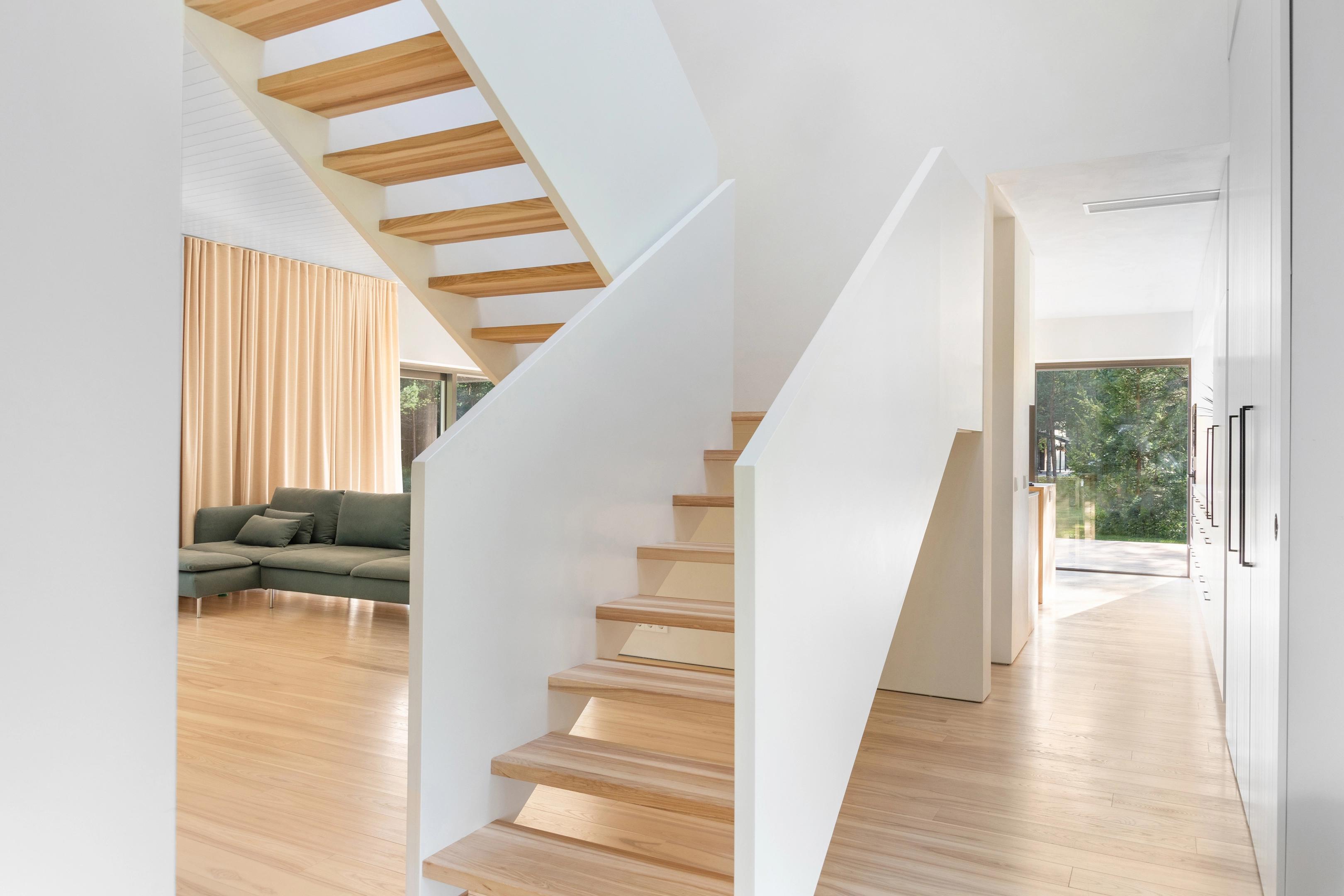 Staircase in the private house in Suurupi