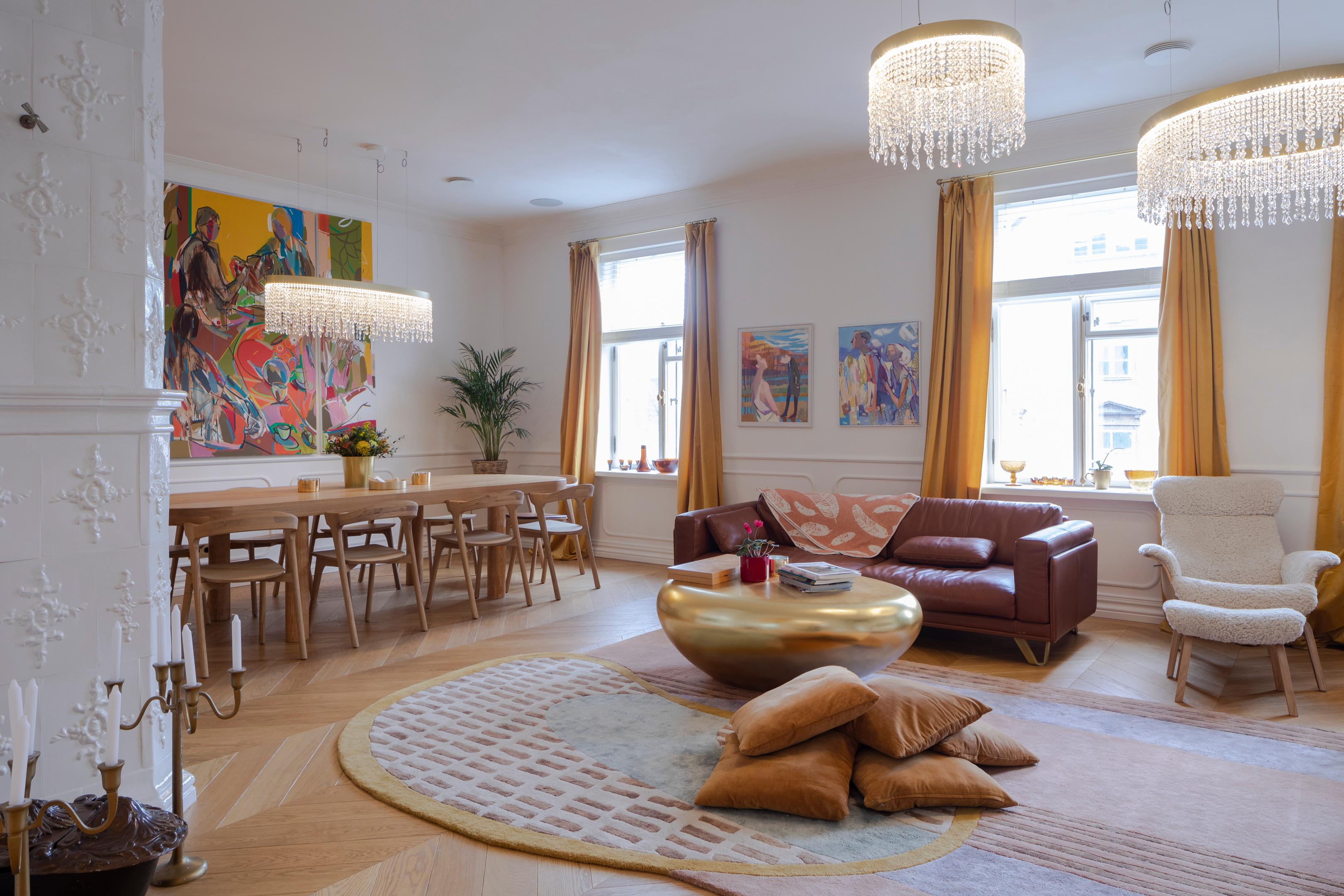 Dining area of Poska house