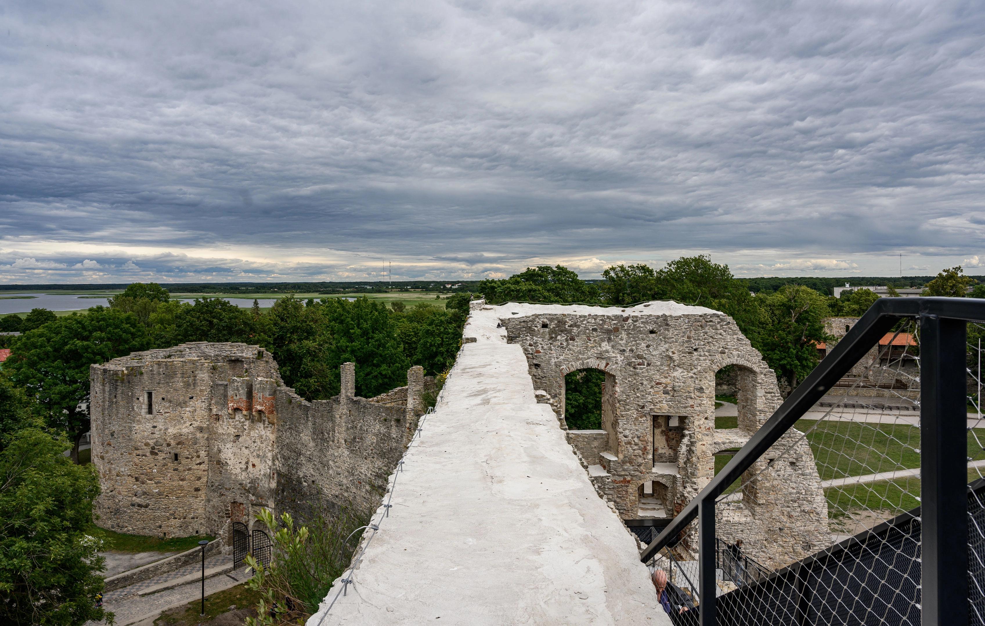 Views on surroundings from top of Haapsalu Castle