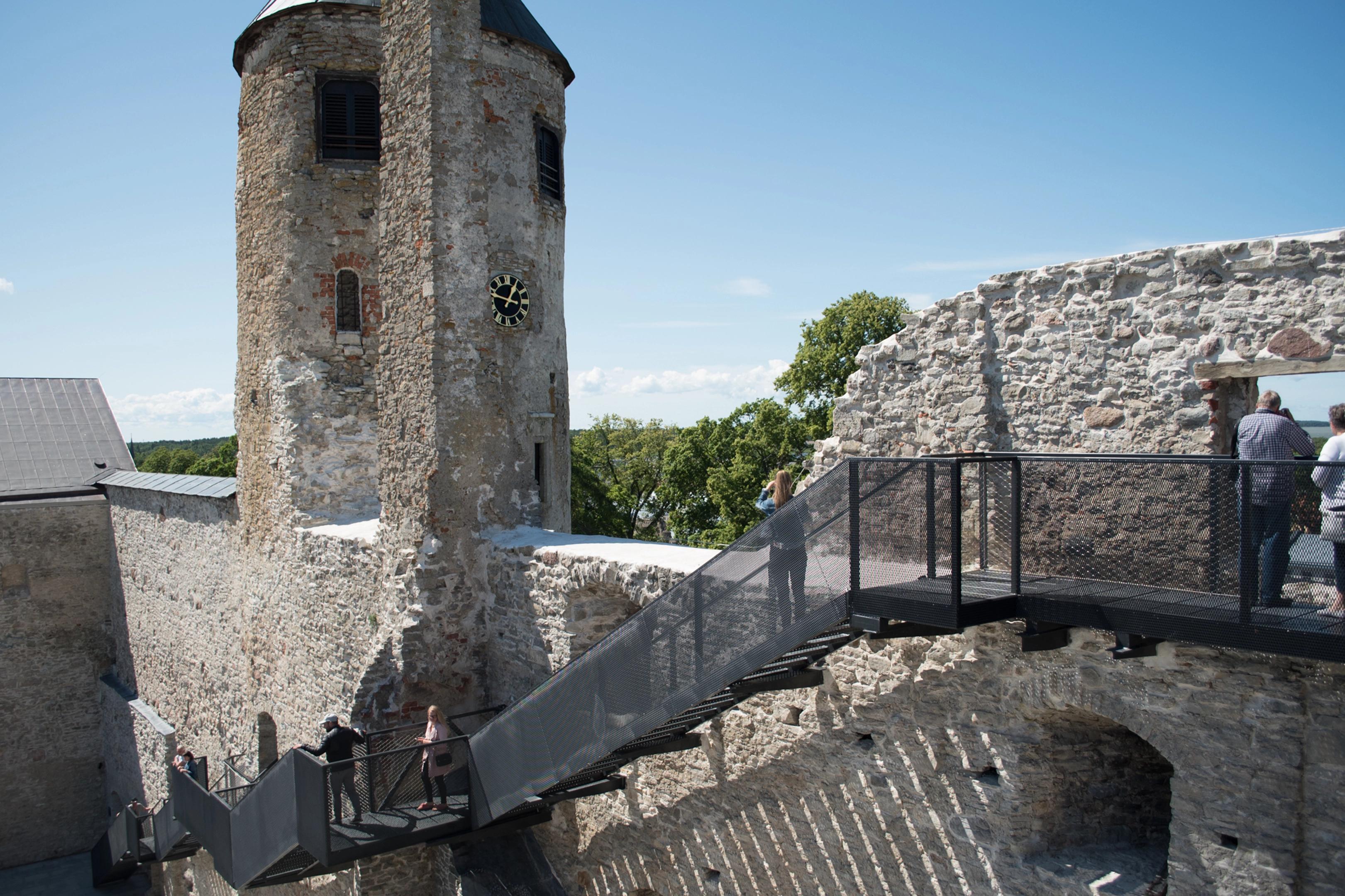 View on the tower of Haapsalu Castle