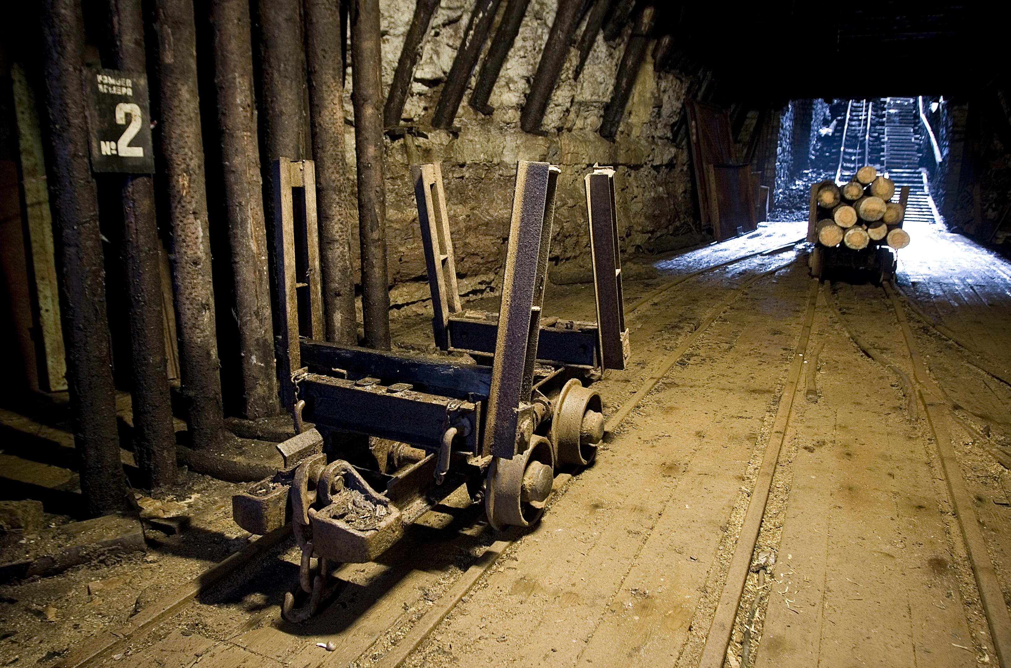 Maa-alune kaevurirong Eesti Kaevandusmuuseumis